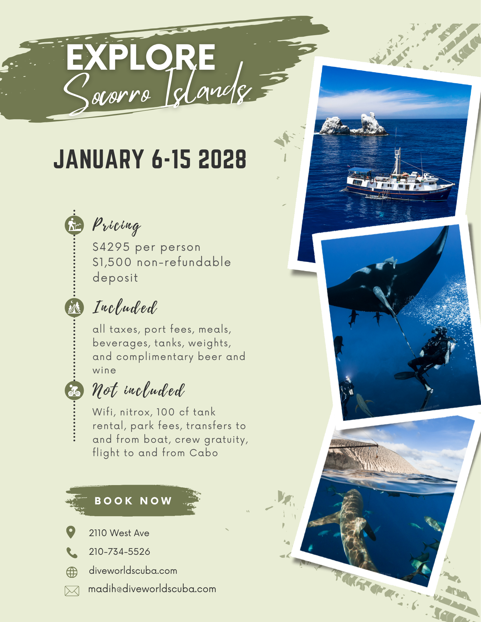 Socorro - January 6-15, 2028 - Mexico Liveaboards