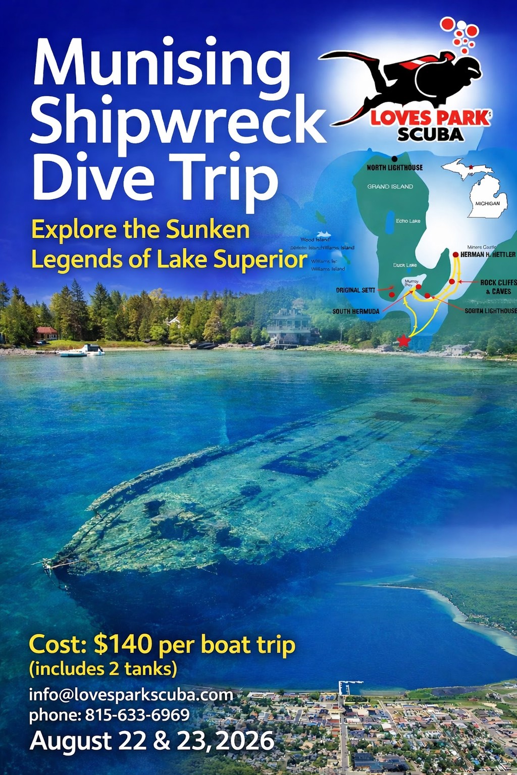 MUNISING SHIPWRECK DIVE TRIP 2026 MUNISING SHIPWRECK DIVE TRIP 2026