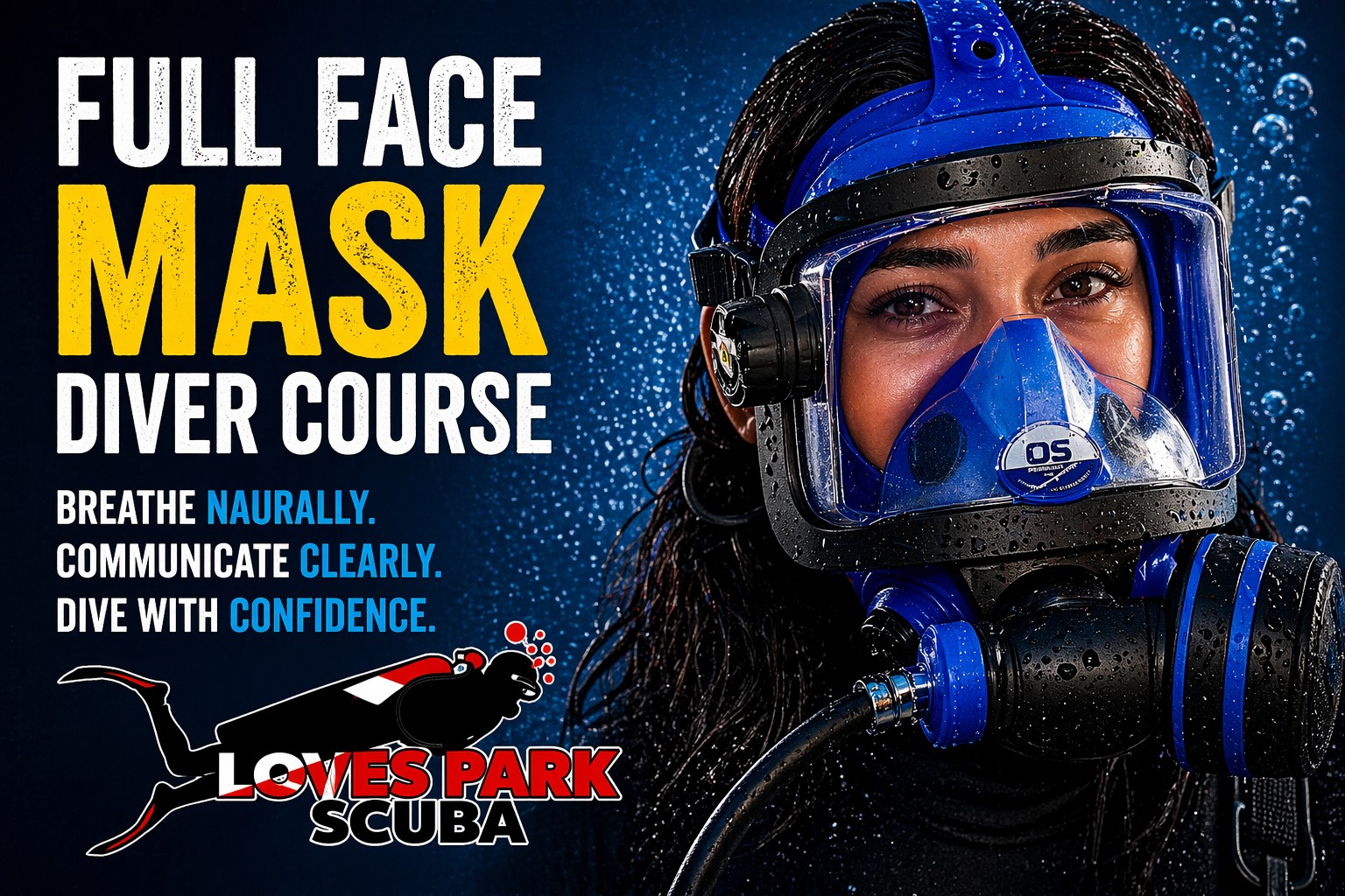 Full Face Mask Scuba Diver