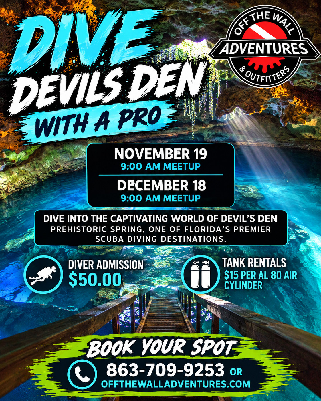 Devils Den 2 Tank Dive Trip