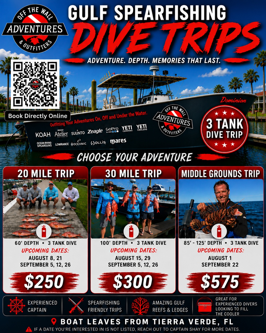Gulf 3 Tank & Middle Grounds Spearfishing Trip
