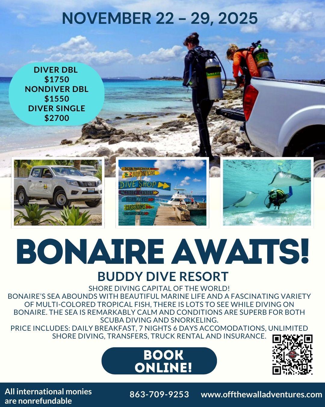 Bonaire Dive/Snorkel Adventure!