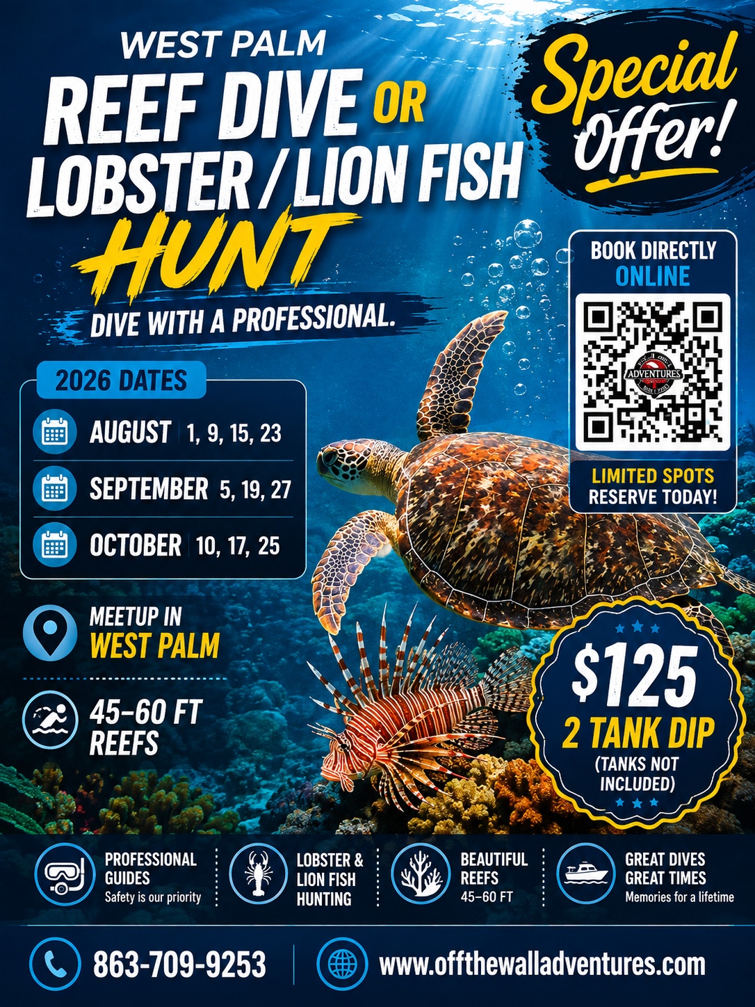 West Palm 2 Tank Dive Trips