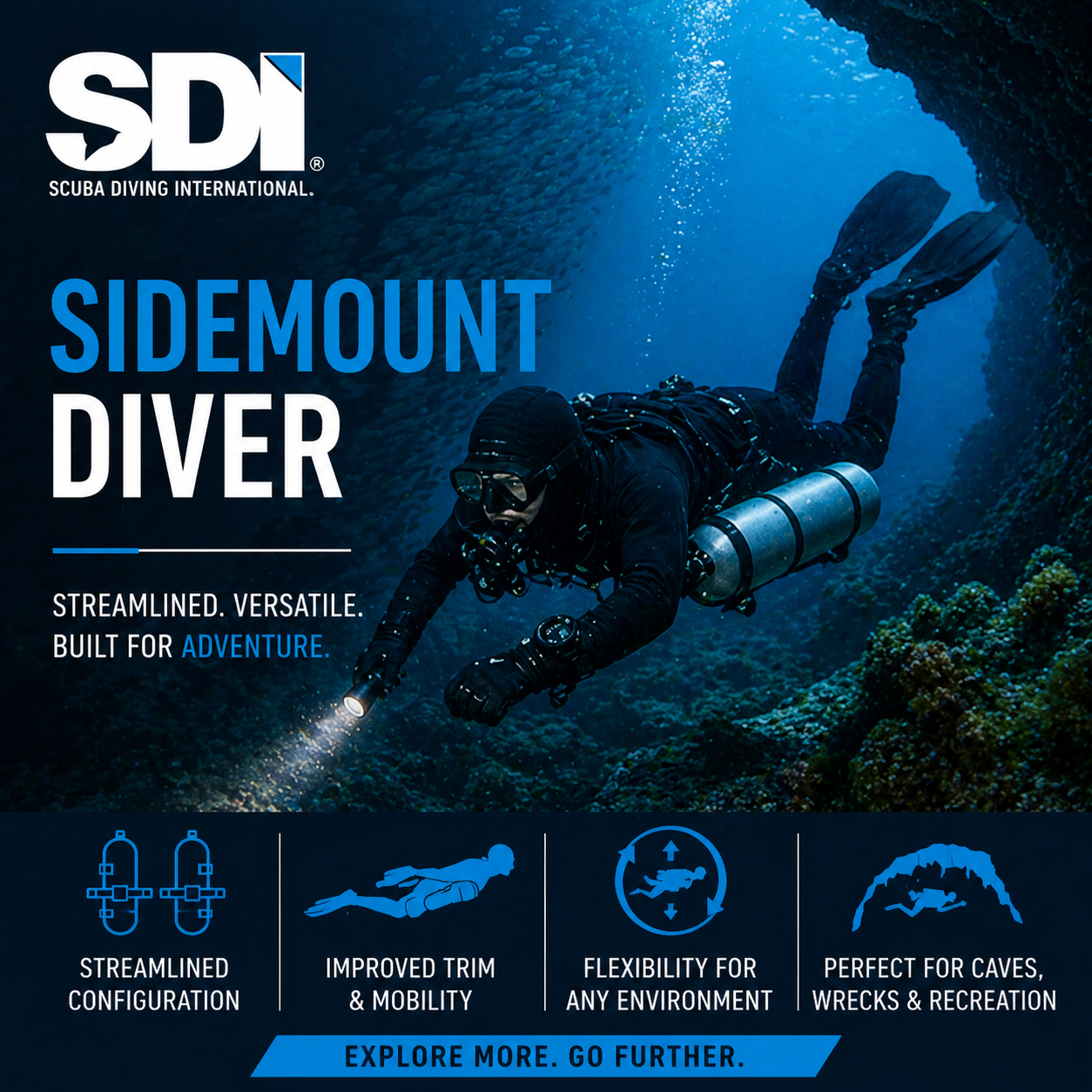 SDI Sidemount Diver