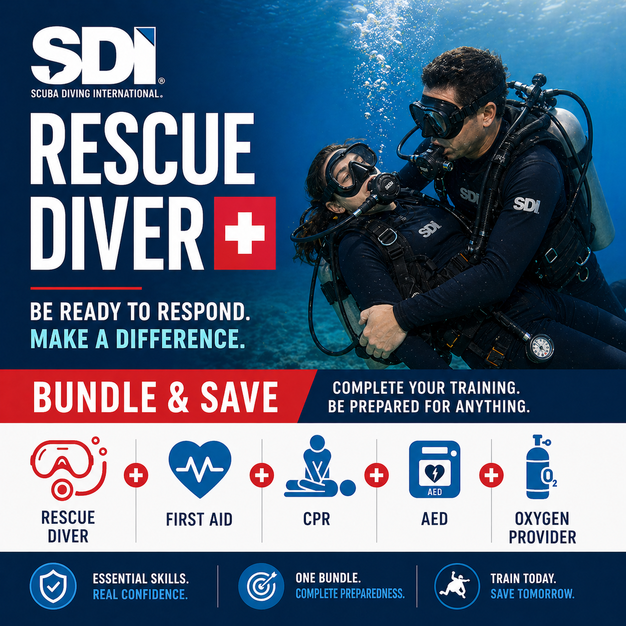 SDI Rescue Diver Bundle: The Ultimate Safety Package