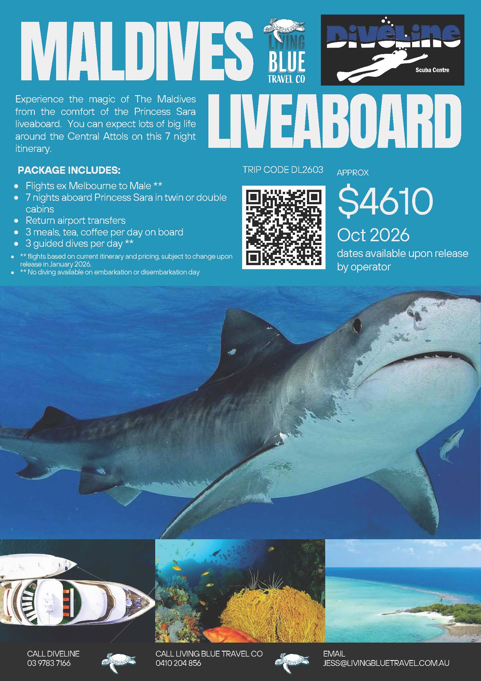 2026 October 10-17 Maldives Liveaboard