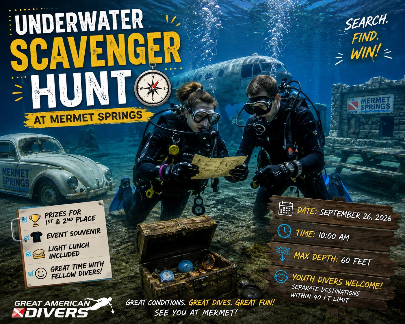 UNDERWATER SCAVENGER HUNT 2026