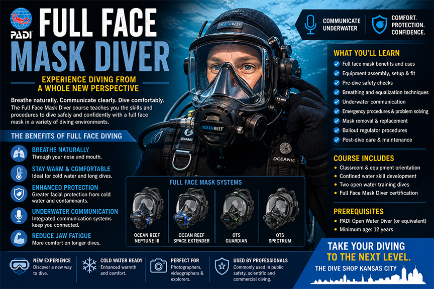 Full Face Mask Diver Course