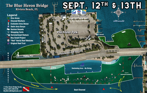 Blue Heron Bridge & 2 Tank Boat Dive - September 12th & 13th